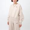 Nike Logo Loose Round Neck Pullover Sweatshirt Women Tops Off-White CK0168-140