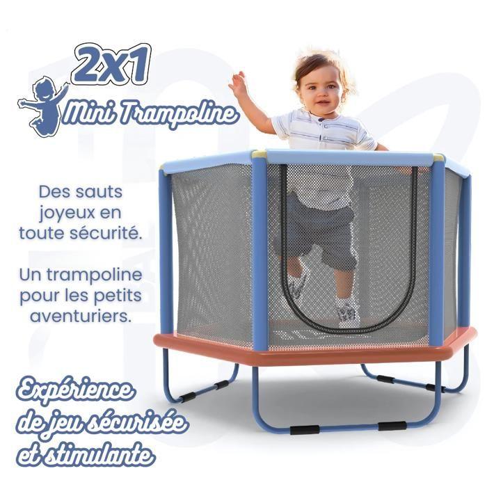 Devessport Trampoline for Children Kohala Baby 2in1 140cm, with Safety Net. Indoor and Outdoor Game