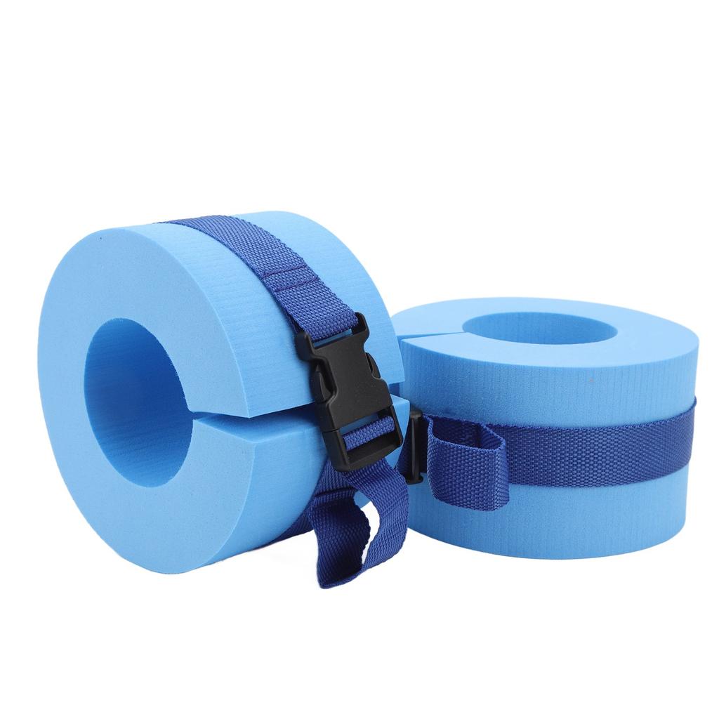 2 Stück EVA Schaumstoff Schwimm-Wasser-Manschetten Wassergymnastik Schwimmring Knöchel Arme Gürtel mit Schnellverschluss für Schwimm-Fitness-Training