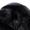 New Men's Down Jacket for Men's Mid-length Live-length Live-face Removable Suitable for Middle-aged and Elderly People In Autumn and Winter