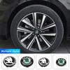 4 Peças 65/55MM Emblema de Carro Tampa Central de Roda Insígnia Acessório Para Kodiaq Octavia Enyaq Kamiq Scala Rapid Superb Karoq Yeti