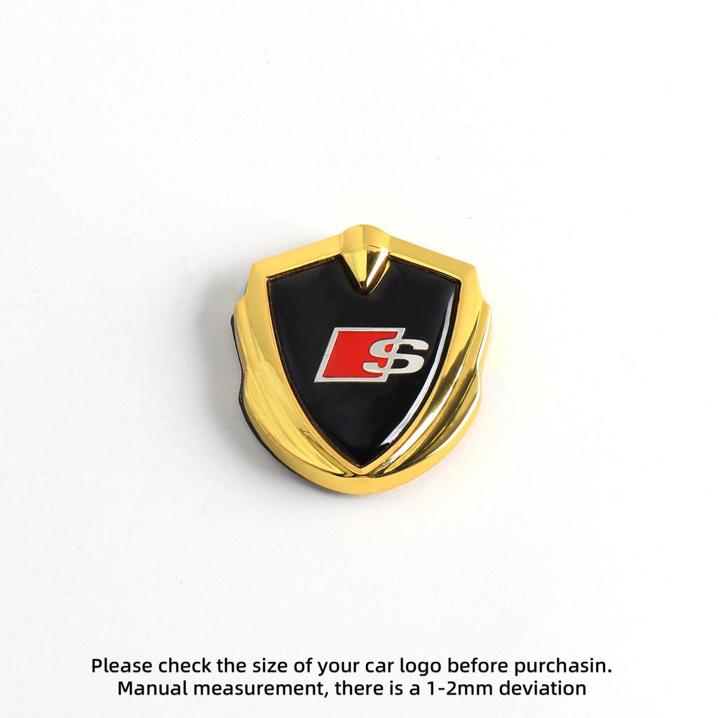 Car 3D Metal Logo Emblem Auto Side Body Decal Sticker Decoration For Audi S A4 B5 B6 B9 A3 8P A5 A6 C6 C7 4F A1 A7 A8 Q2 Q3 Q5
