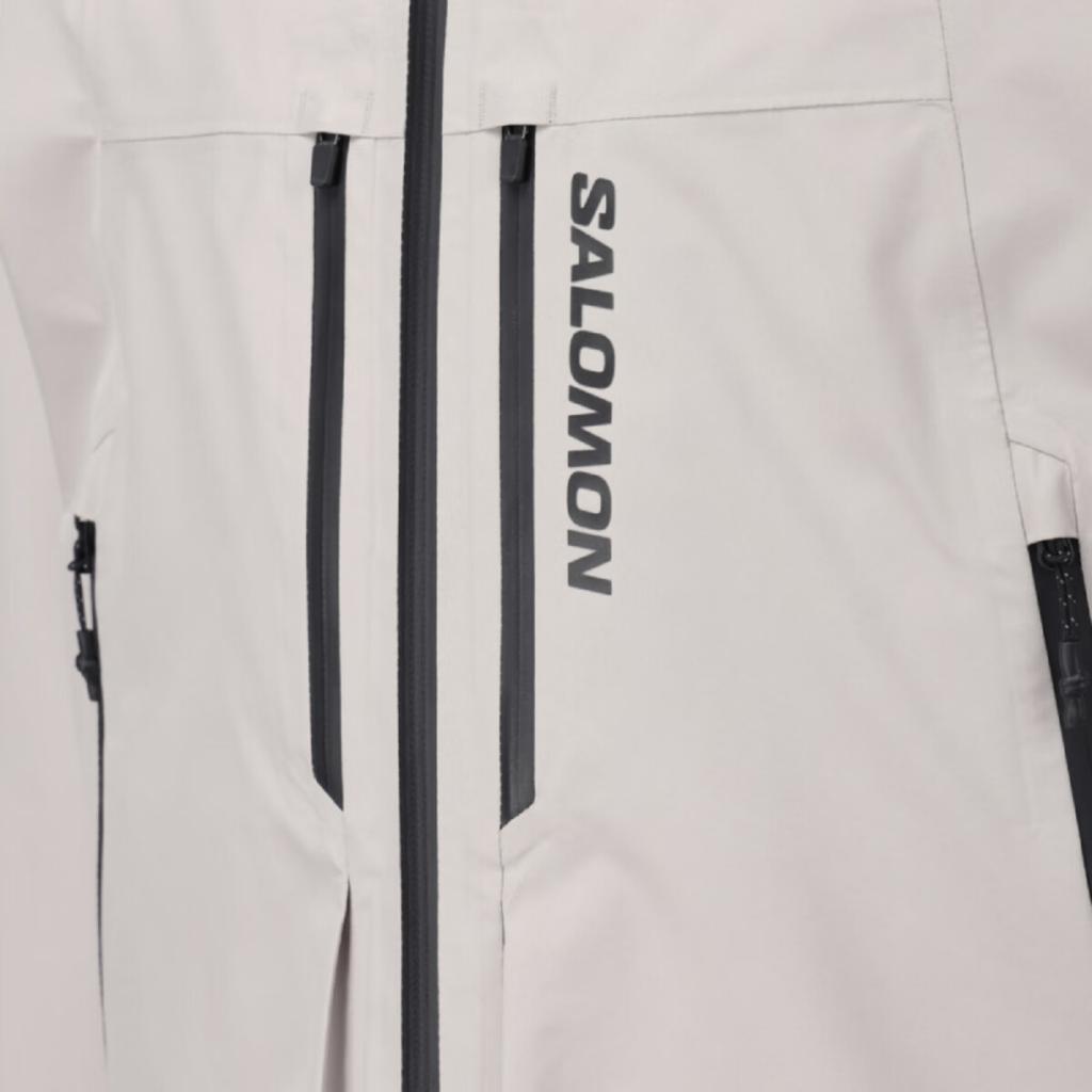 SALOMON Fashion Letter Waterproof Hooded Long Sleeve Jacket Men Jackets Light-Ethereal-Brown C30068