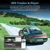 V22 4K Dual-Lens Dash Cam with GPS & Reversing Cam, Front & Rear Recording, Mobile App Integration