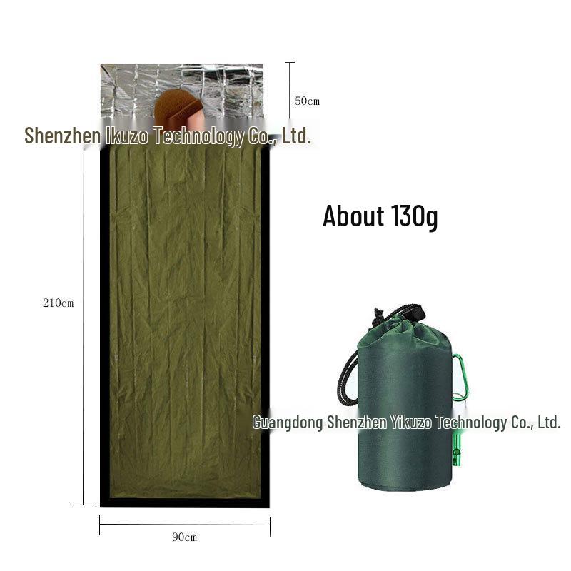 Portable Emergency Survival Sleeping Bag with Multifunctional Insulation for Hiking and Camping