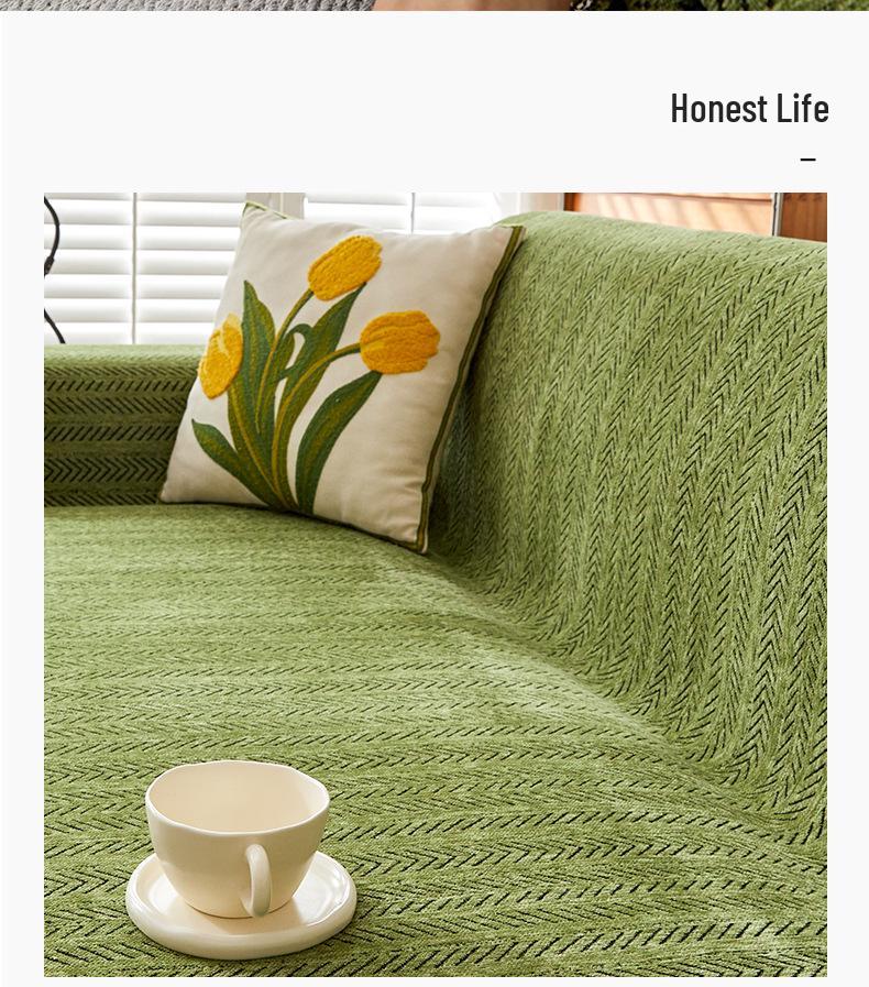 Modern Solid Color Sofa Cover: Universal, All-Season, Anti-Scratch Slipcover and Blanket