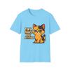 Unisex Softstyle T-shirt Heren Dames T-shirts Top Britse Korthaar Kitten Grappige Kleine Pootjes Grote Houding