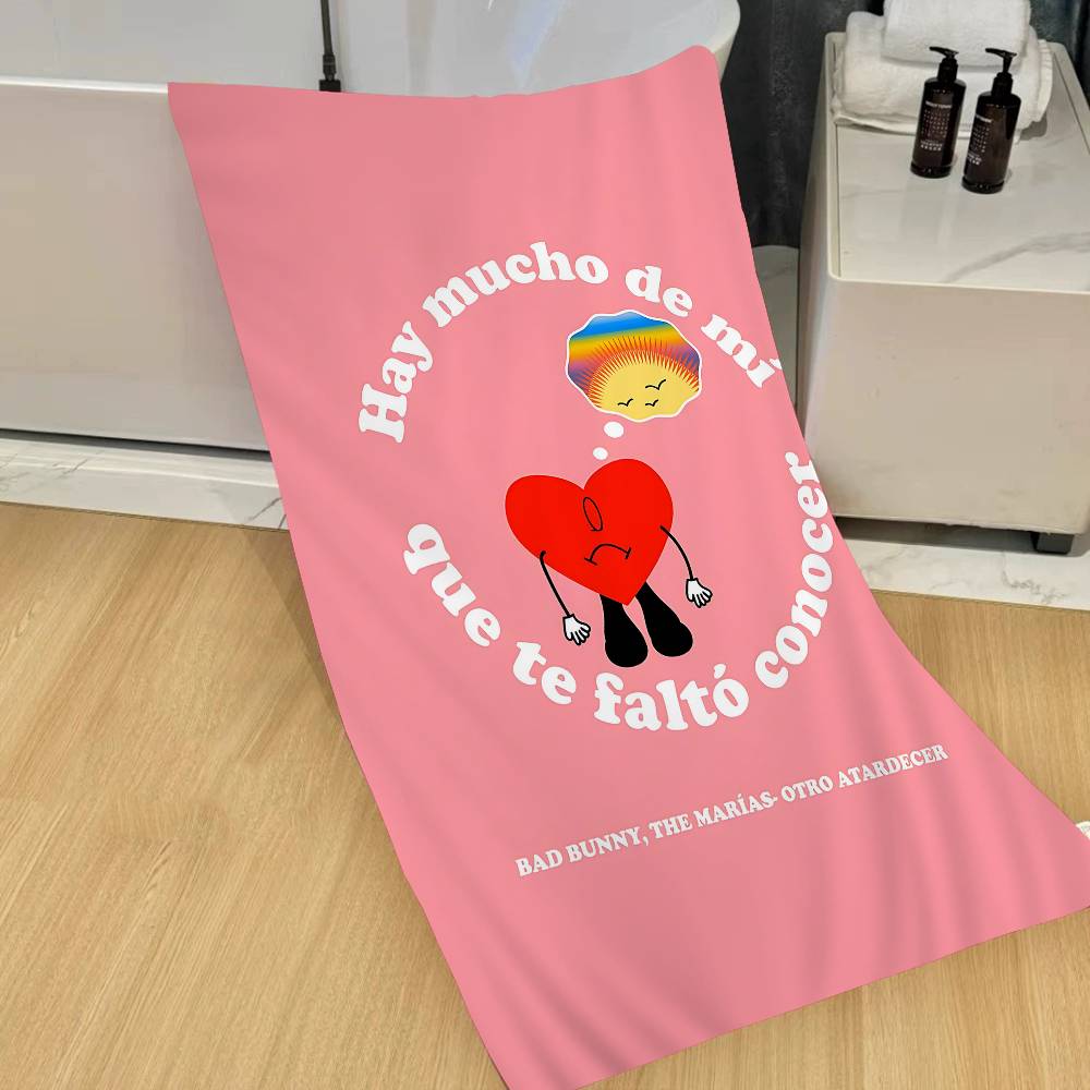 B-Bads B-Bunnys Art Microfiber Printed Beach Towel Mountain Climbing Yoga Beach Swimming Running Absorbent Soft Towel