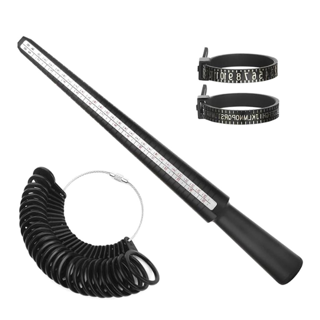 3/4/6/7Pcs Rings Sizer Measuring Tool Rings Mandrel Rings Measurement Tool, Men Women Finger Gauge Jewelry Making