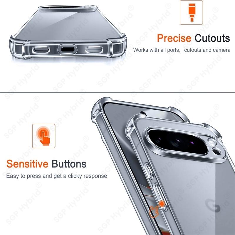 Silicone Soft Ultra Thin Case For Google Pixel 10 Pro XL 5G Clear Shell Transparent Back Cover On Pixe10 Pixle 10 ProXL 10ProXL