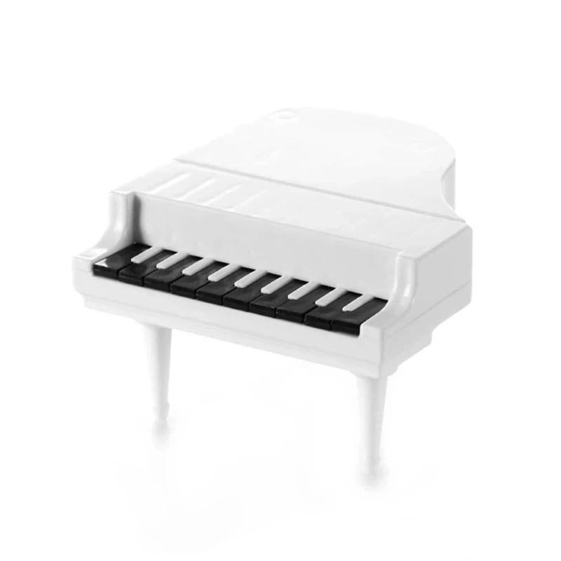 

Creative Piano Shaped Plastic Fork Dessert Cake Fork Home Bar Fruit Dining Accessory Unique Keyboard Shaped Tableware білий