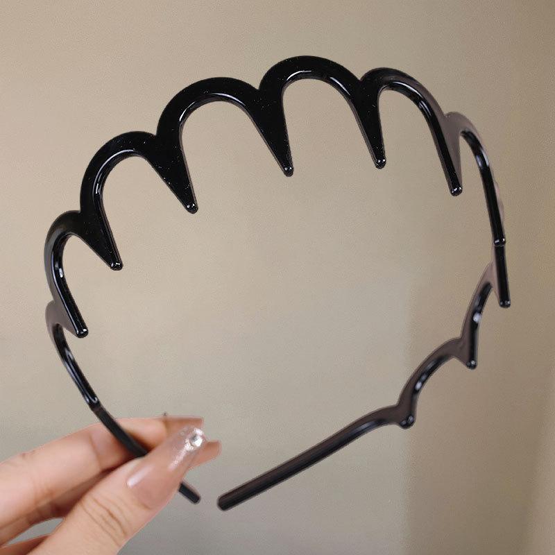Hairband for Women with Teeth for Face Washing, Non-slip and Wavy Hairpins