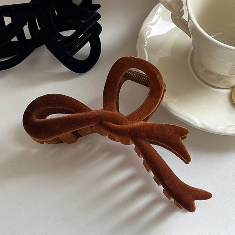 Soft Ribbon Bowknot Hair Clip for Women and Girls Fashionable and Versatile  Headwear Crab Hair Clips Hair Accessory