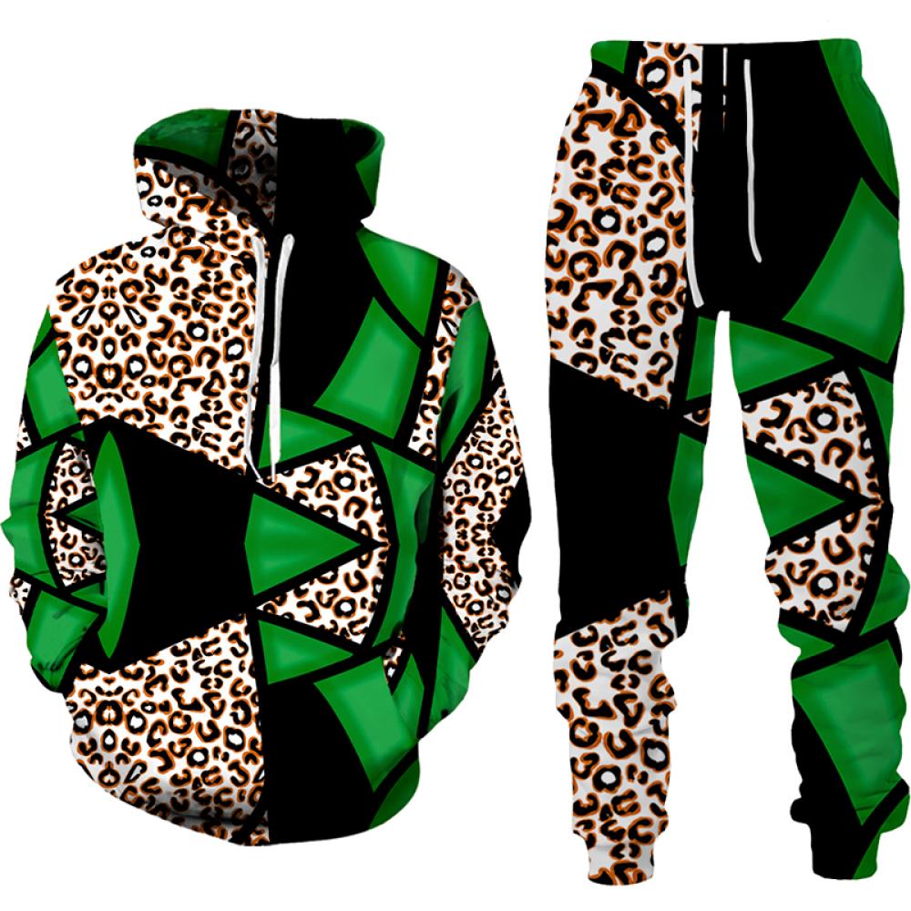 Spring Autumn Baroque Style Printing Hoodies/Pants/Tracksuit Men's Women Two Piece Suit Harajuku Oversized Men Sweatshirt Sets