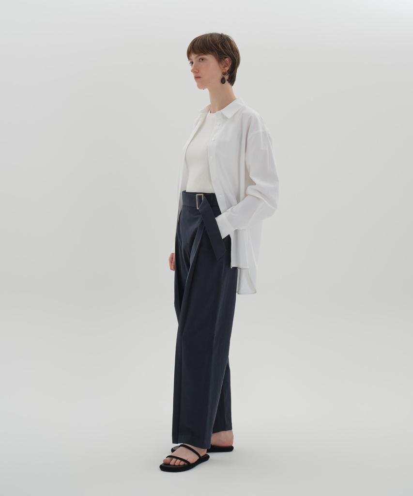 JUN BY JUN K Belted Round Pants_Navy