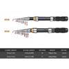 BRAVMAK 2.1/ 2.3 mTelescopic Fishing Rod Reel Combo Full Kit Carbon Fiber Rod Pole Spinning Reel Fishing Bag Case Pesca Gear Set
