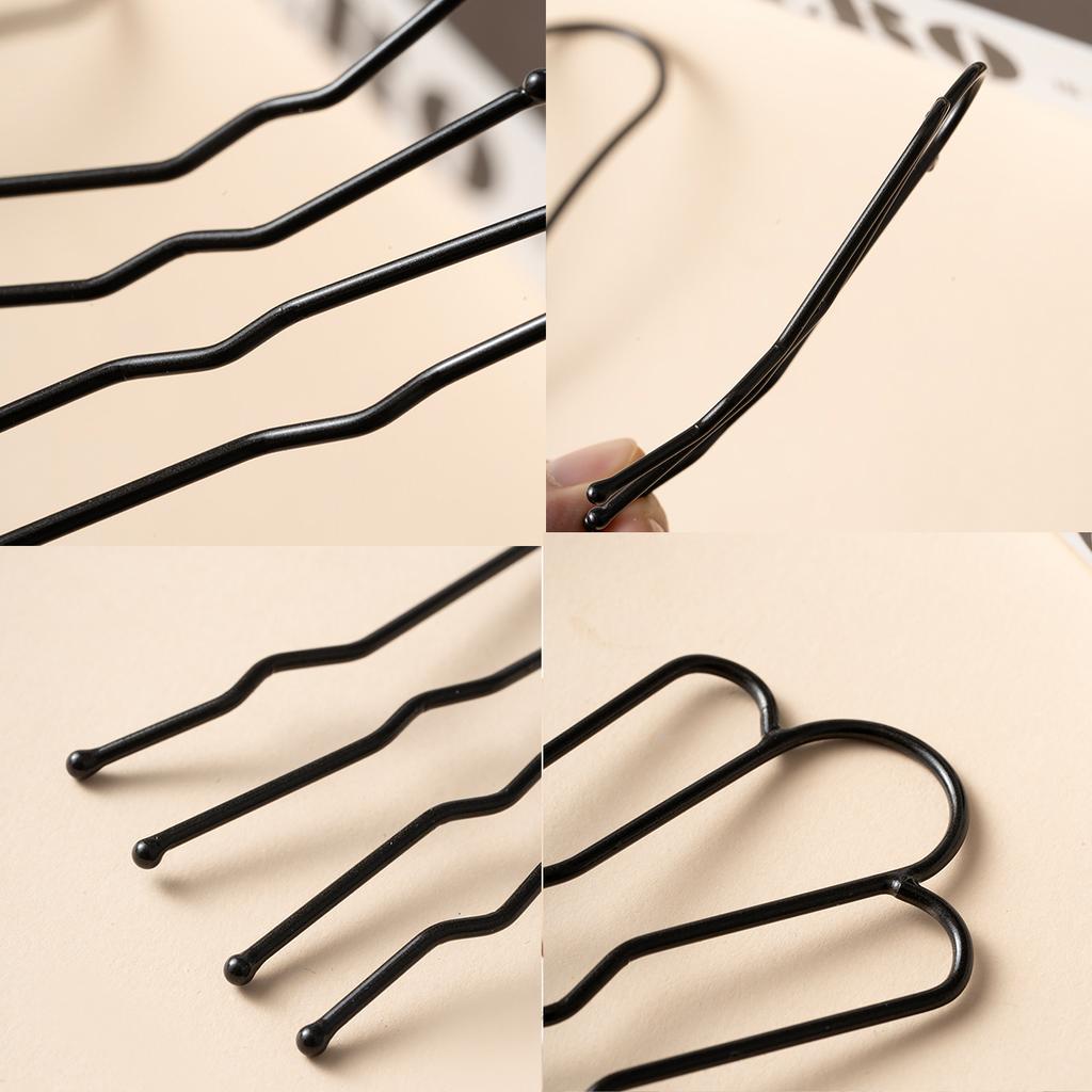 Black Metal U Shape Hair Fork Women Hair Stick Hair Combs Bun Hairpin Clip Hairstyling Tool Girls Hair Accessories Protect Scalp