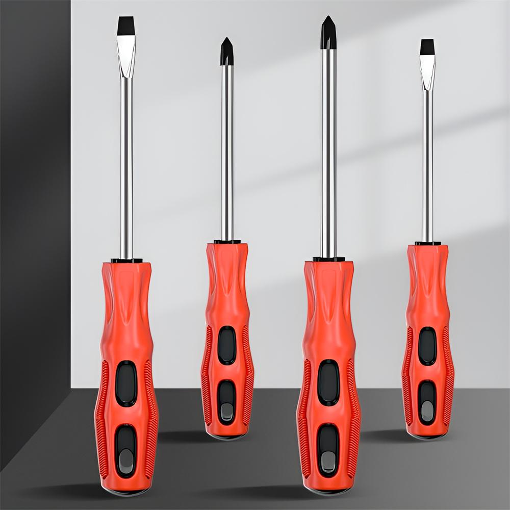 Magnetic Screwdriver Multifunctional Flat Head Cross Screwdriver Household Basic Anti Slip Manual Screw Drive Tool Screwdrivers