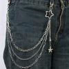 Chaîne de Pantalon Hip Hop Pendentif Étoile Multi-couches Européen & Américain