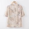 New Chinese Style Floral Short Sleeve Top