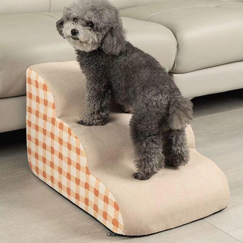 For 1-3 Steps Pet Staircase Dog Slope Ladder Anti-slip Detachable Stable And Non-collapsing Memory Foam Rebound Washable Sofa St