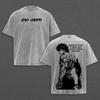 Anime Baki Hanma Graphic T Shirt Men Short Sleeve Clothing Casual Cotton Tshirt Vintage Washed T-shirt Harajuku Male Loose Tops