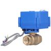 Motorisiertes Kugelhahn DN15 Messing Durchgang Hydraulikfitting mit Anzeige DC3‑6V