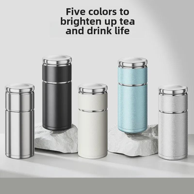 Compact 316 Stainless Steel Tea Infuser Thermos Cup - Portable Water Separation Design for Men and Women, Perfect Gift