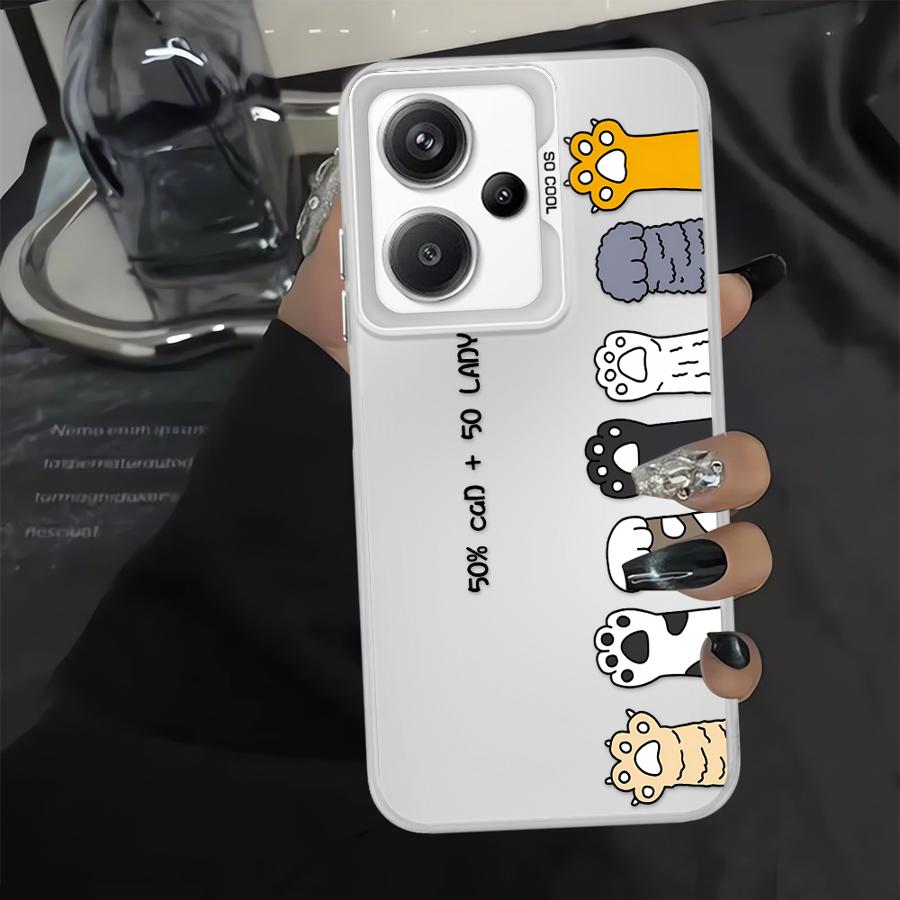 Phone Cover Case for Xiaomi Redmi Note 14 A1 11 Pro Note 13 12 Pro Plus A2 12 10 12C 13C 14C Cute Cartoon Cat