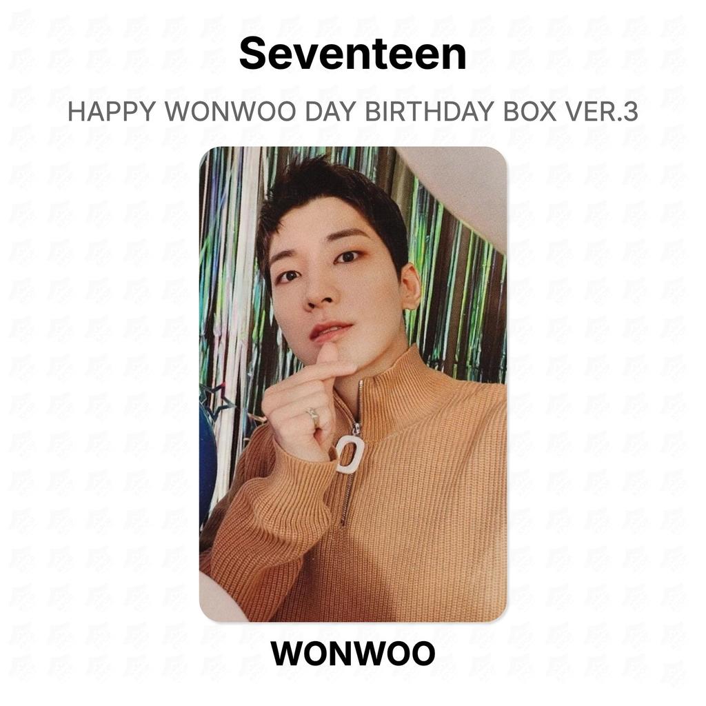 Seventeen HAPPY WONWOO DAY BIRTHDAY BOX VER.3 Official Photocard