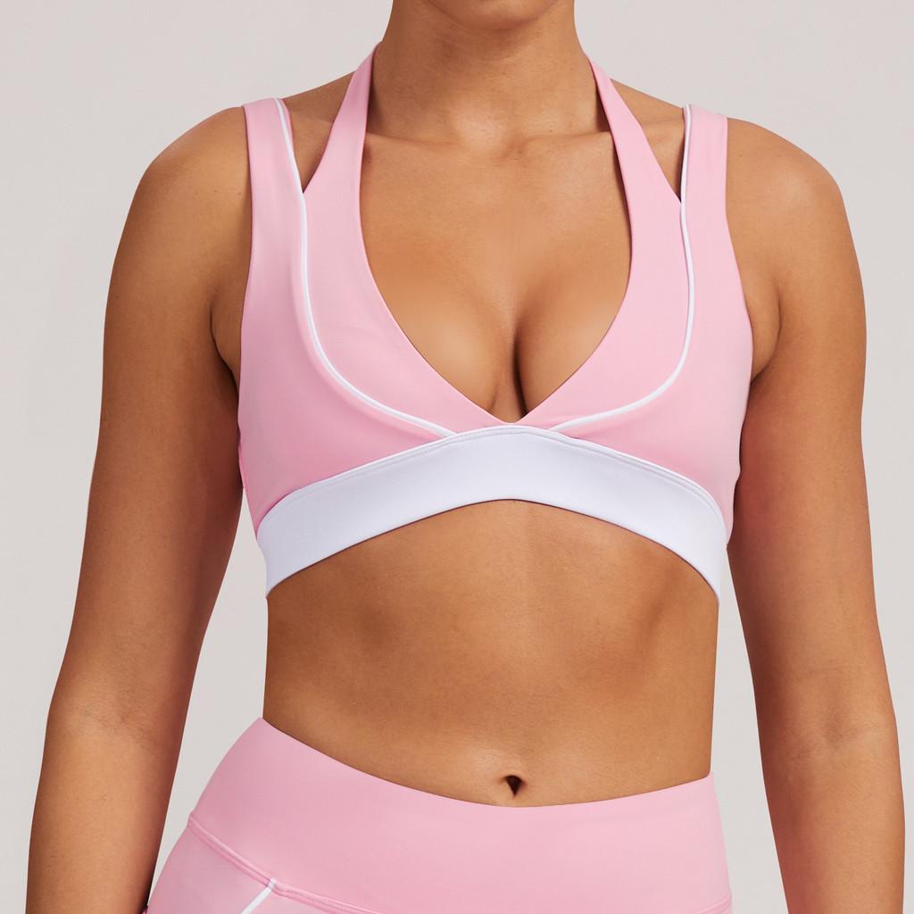 Womens Yoga Sports Bra Set With Quick Dry Fabric For Running And Fitness Activities