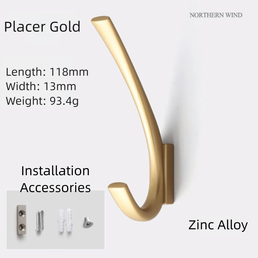 Modern Coat Hook Simple Clothes Hanger Organizer Hook Decorative Hook Wall Mount