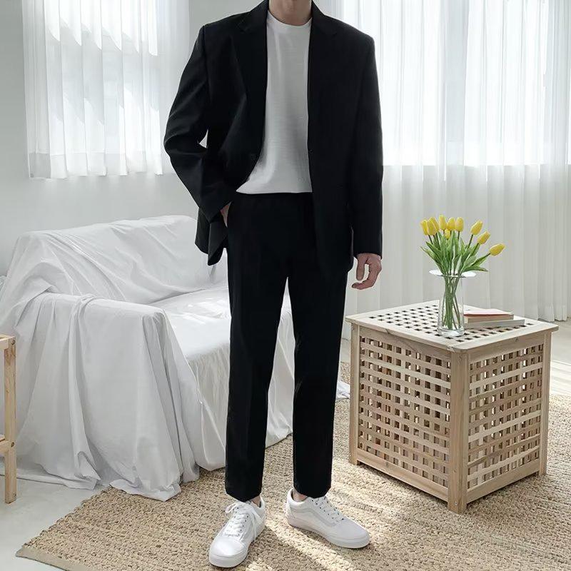 2024 Autumn Men's Trendy Casual Loose Suit Jacket
