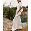 Minimalist Short Sleeve Lapel Short Shirt 8017741 High Waist Distressed Style Wide Leg Casual Trousers 8330741
