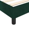 Box Spring Bed Frame Dark Green 90 x 190 cm Velvet