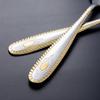 Stainless Steel Feather Pattern Spoon & Fork Set for Western Food
