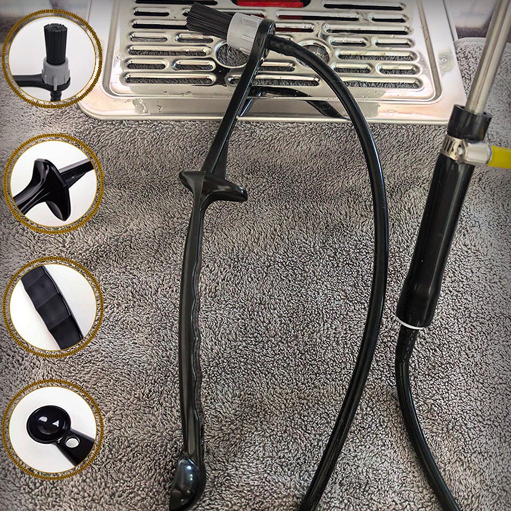 Kommerzielle Kaffeemaschine Abnehmbare Reinigungsbürste mit hitzebeständigem Silikon für Dampflanze und Siebträger