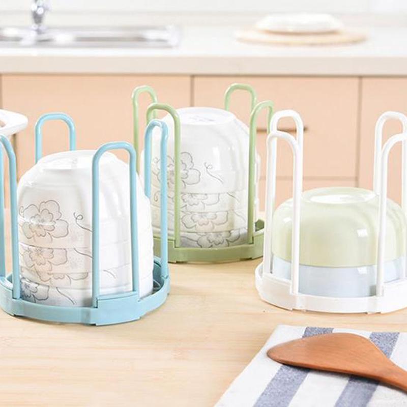 1Pc Storage Rack Bowls Organizer Drain Water House Dish Kitchen Storage Holders