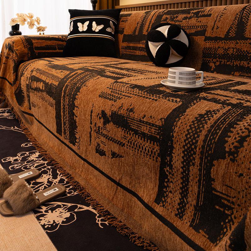 Bohemian Chenille Sofa Cover Fabric - Universal, All-Season 2026 Design