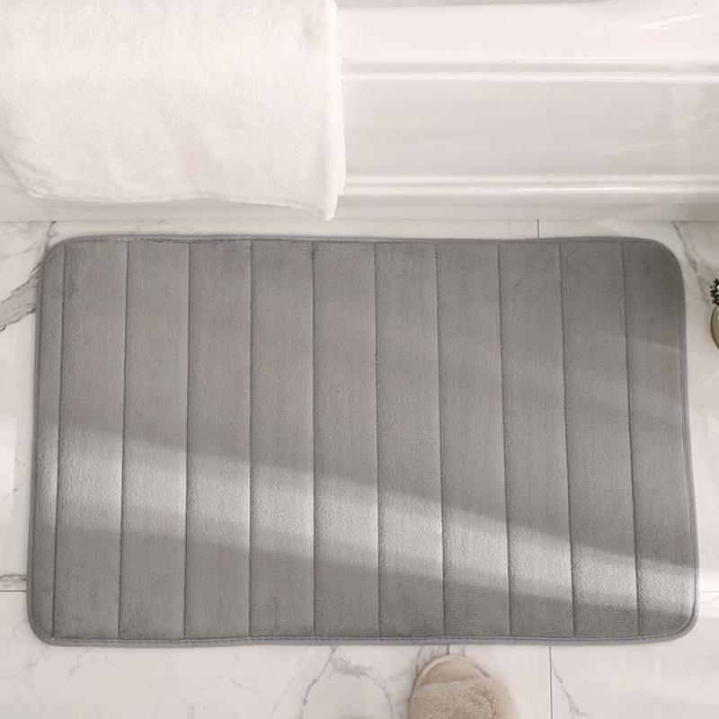Home Bath Mat Coral Fleece Thicken Large Carpets Bathroom Mat Bathroom Rug Set Bathroom Carpet Water Absorption Non-slip Rug#ww