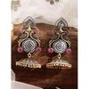 Oxidised Jhumka Earrings Stylish Boho Trendy Jewellery Gift for Women & Girls
