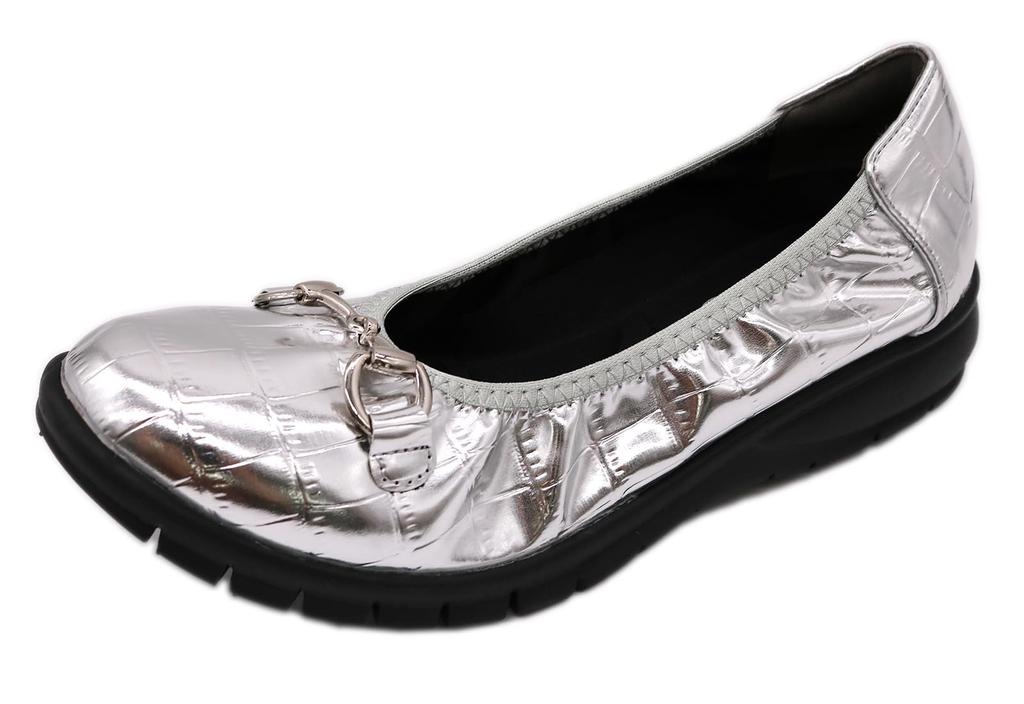 Blanccoir Rain Pumps for All Comfortable Wide Size 742231215 Waterproof, Water-Repellent, Ultra-Lightweight Weather, Slip-On, Fit, Silver, 23.5cm, 3E,