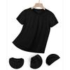 European Size Girls Summer Casual Short Sleeved T Shirt Roller Skates and Letter Print
