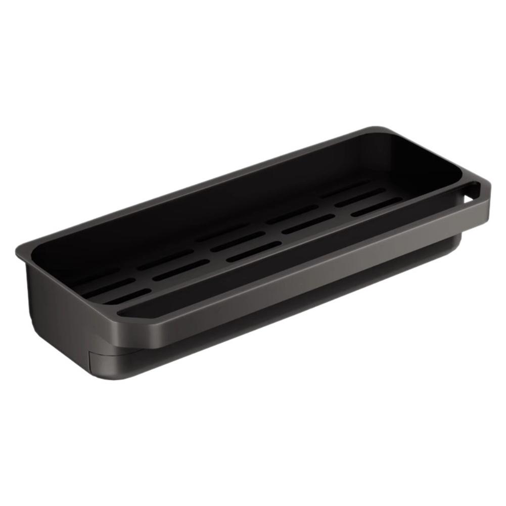 

For Kitchen Sink Sink Rack Kitchen Organizer Grey Anti-slip Attachment Edge-mounted Installation Easy To Clean чёрный