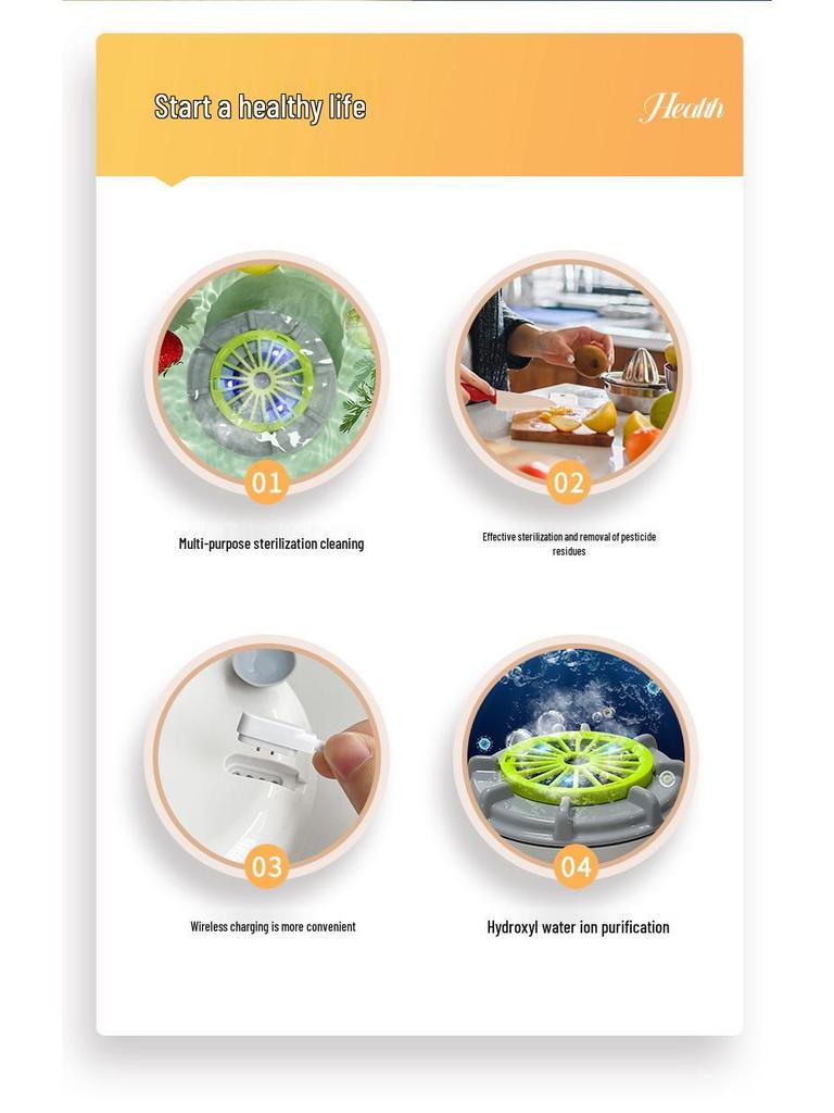 Rongda Lebensmittelreiniger: Obst- und Gemüsesterilisations- und Waschmaschine