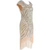 Great Gatsby Vintage Sequin Gown Elegant Cocktail Dress For Women**