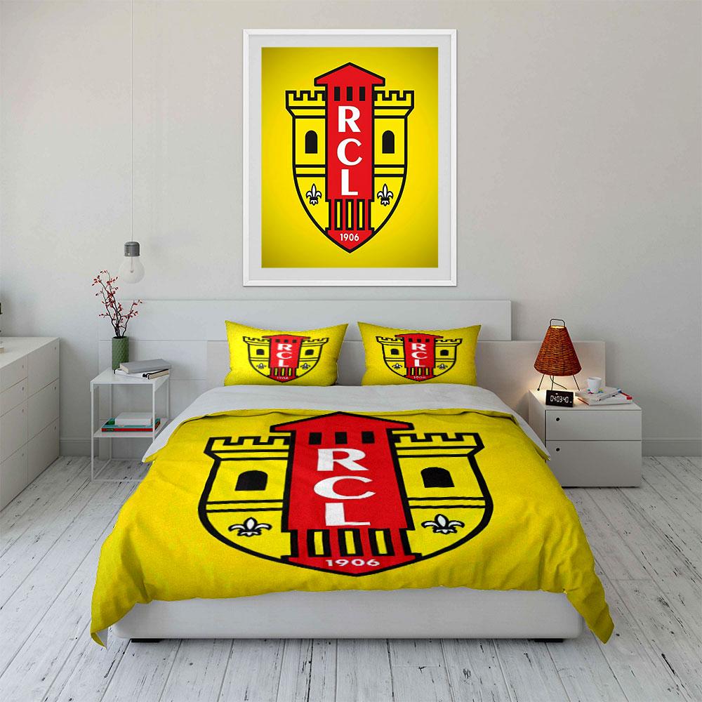 RCL Yellow Castle 1906 Set Bedding Duvet Cover Set Duvet Cover Pillowcases (1 * Duvet Cover 2 * Pillowcases, Without Duvet Insert)