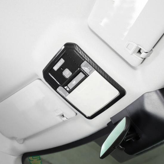 Carbon Fiber Roof Reading Light Lamp Cover Trim Fit For Toyota Tacoma 2024-2025