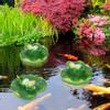 Simulation Artificial Floating Water Lotus Leaf Frog Amimal Pond Fish Tank Decoration