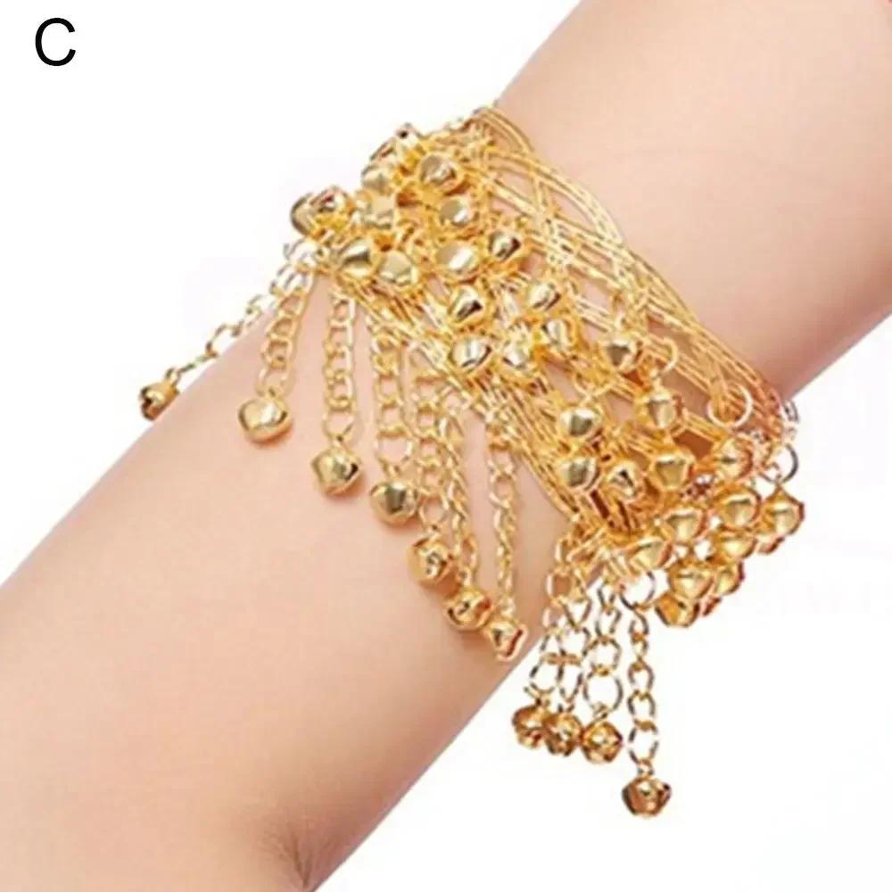Bohemian Tassel Pendants Charm Upper Bracelet Arm Chain Metal Hollow Out Geometric Pattern Retro Arm Cuff Bangle Body Bracelets